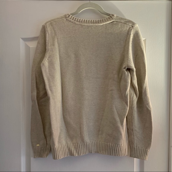 Tommy Hilfiger cream snowflake sweater - Picture 2 of 4